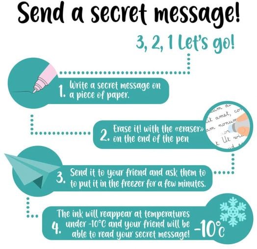 Изтриваема гел химикалка Legami Penguin с капачка и гумичка