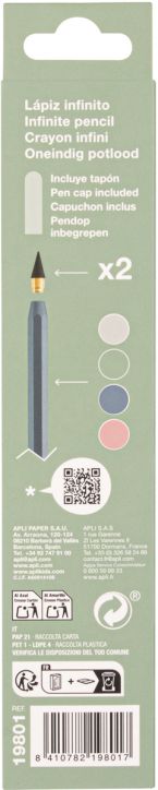 Графитен молив Apli Infinite HB, зелен