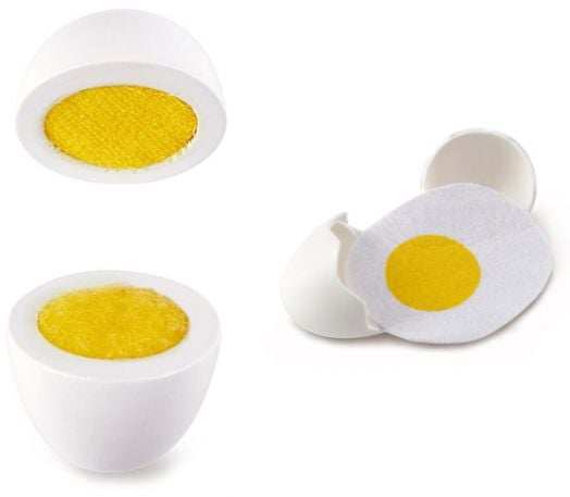 Дървен комплект за рязане Hape - Яйца