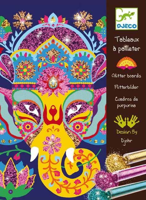 Творчески комплект за рисуване Оцветявай с брокат