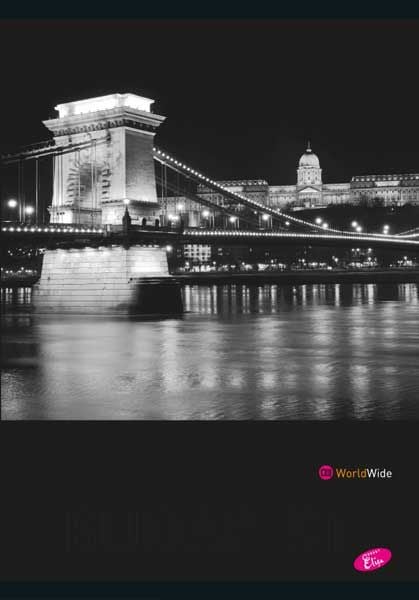 Тетрадка Cities By Night А4, 60 листа с широки редове