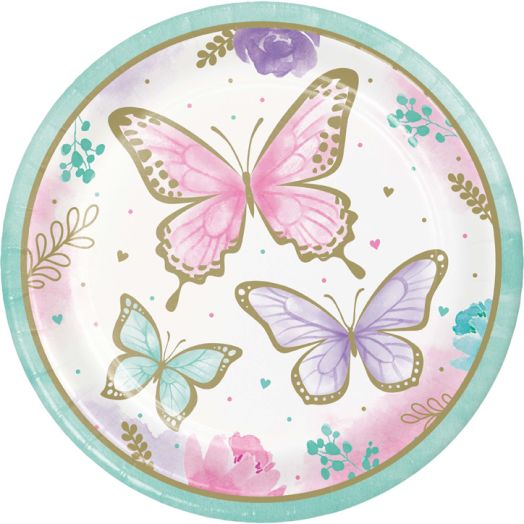 Чинийки Creative Party - Butterfly Shimmer, 23 см.