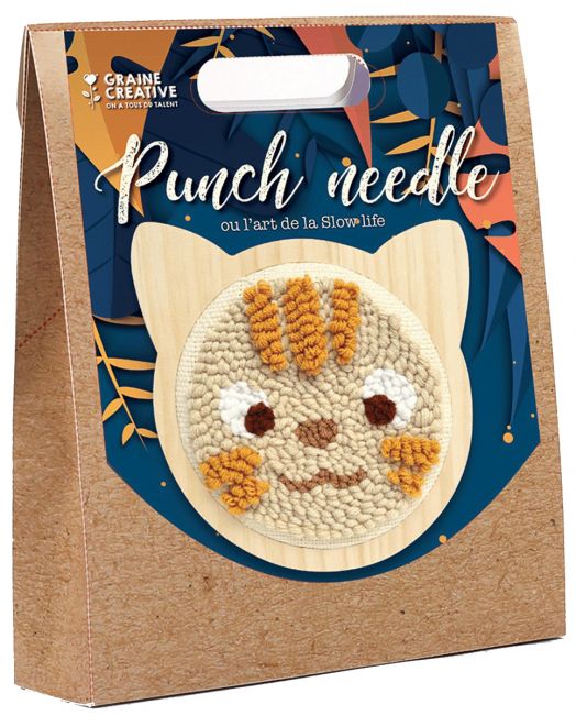 Комплект за пънч бродерия Graine Creative - Коте