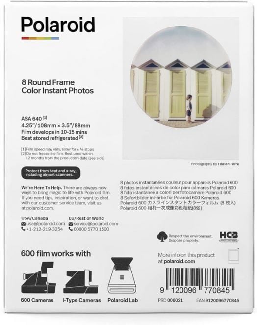 Филм Polaroid Color film for 600 – Round Frame
