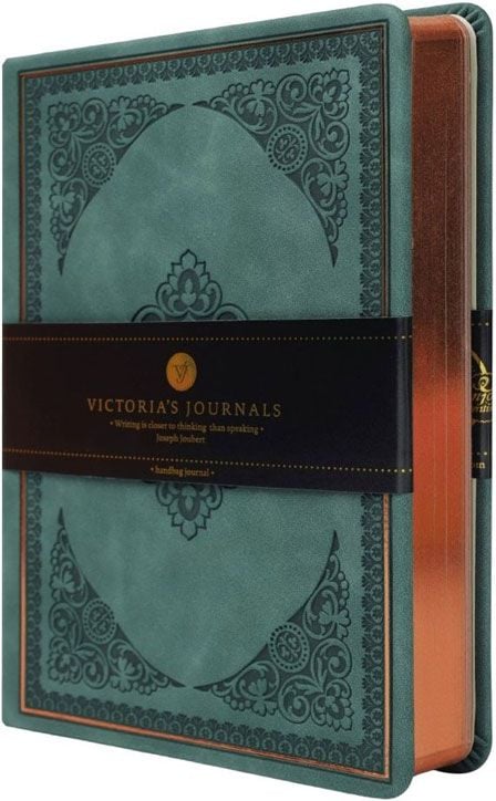 Тефтер Victoria's Journals Old Book В6, тъмнозелен