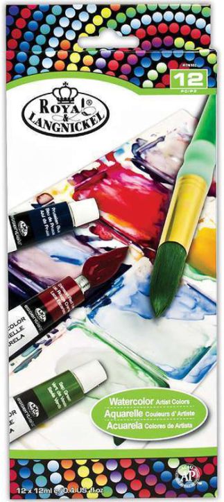 Акварелни бои Royal & Langnickel, 12 цвята