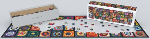 Панорамен пъзел Eurographics - Цветни квадрати, 1000 части