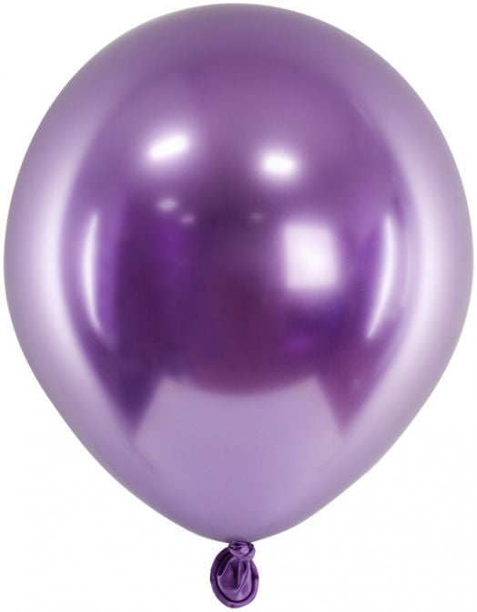 Комплект лилави балони PartyDeco, 50 бр.