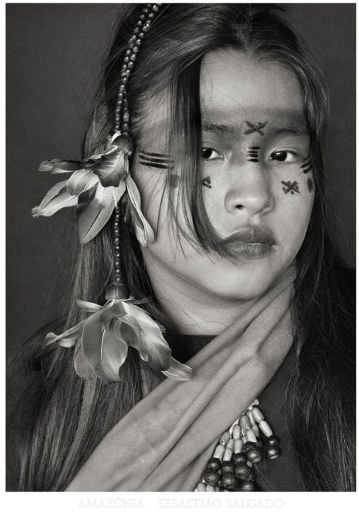 Sebastiаo Salgado. Amazonia. Poster 'Ashaninka Girl'