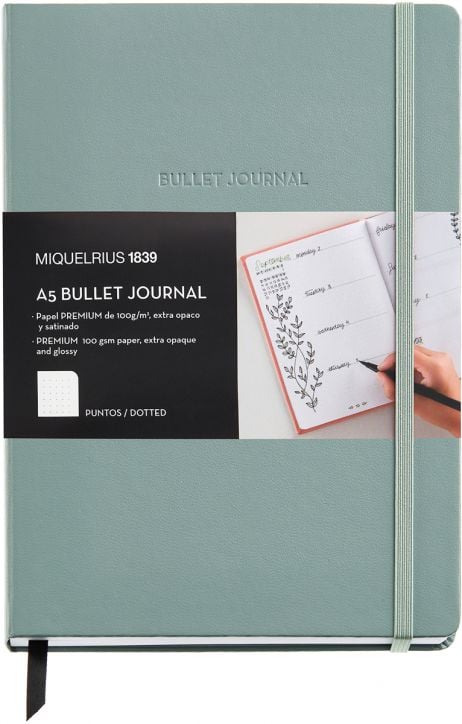 Тефтер Miquelrius Bullet Journal A5, зелен