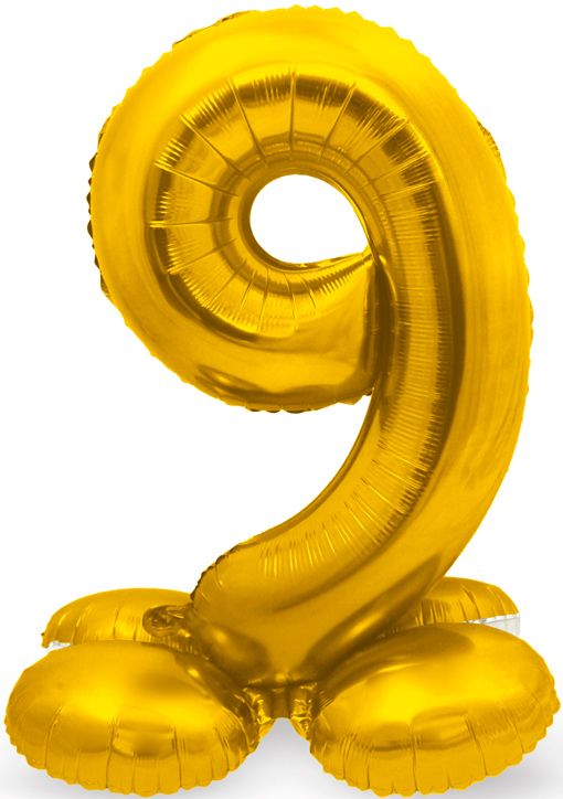 Фолиев балон Folat - Цифра 9, златен