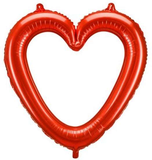 Фолиев балон PartyDeco - Сърце, 73 х 72 см.