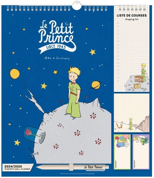 Планер-пад Grupo Erik The Little Prince за 16 месеца - септември 2024 / декември 2025 година