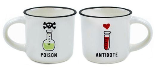 Комплект 2 чаши Legami - Poison & Antidote