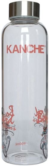 Стъклена бутилка Kanche - Лили и колелото, 0.500 л.