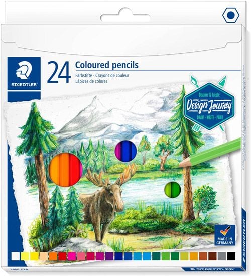 Комплект цветни моливи Staedtler Design Journey, 24 цвята