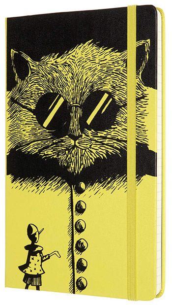 Класически тефтер Moleskine Pinocchio The Cat с твърди корици и линирани страници