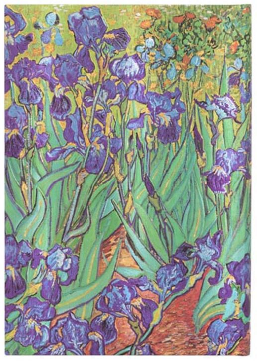 Тефтер Paperblanks - Van Gogh's Irises Midi, 13 х 18 см.