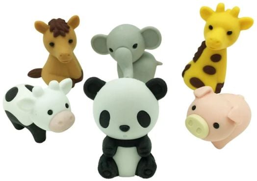 Ученическа гума за триене Iwako Puzzle - Zoo