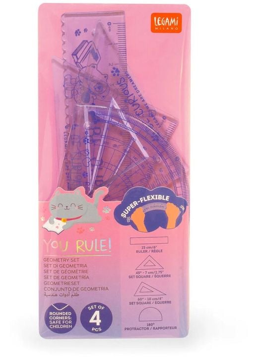 Комплект за чертане Legami - Kitty