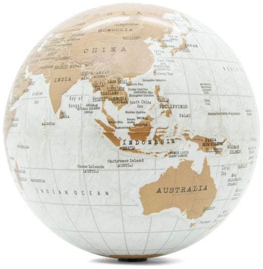 Глобус Luckies 14см, въртящ се