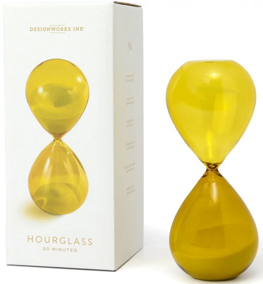 Пясъчен часовник DesignWorks Ink Yellow Ombre, 30-минутен