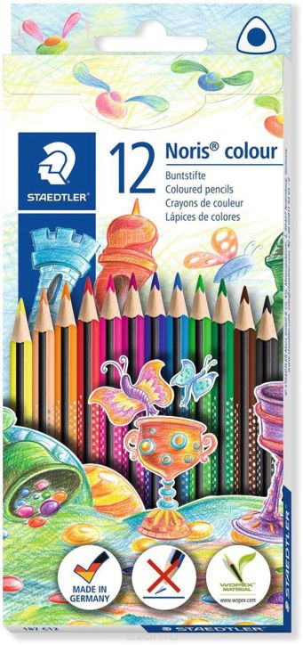 Комплект цветни моливи Staedtler Noris Colour 187, 12 цвята