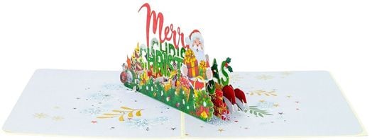 Поздравителна картичка Kiriori Дядо Коледа