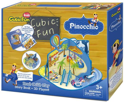 3D пъзел Cubic Fun - Пинокио, 36 части