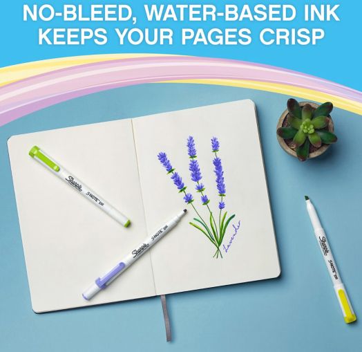 Комплект двувърхи маркери Sharpie S-Note, 8 цвята