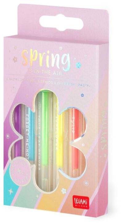 Комплект мини гел химикалки Legami - Spring is in the air