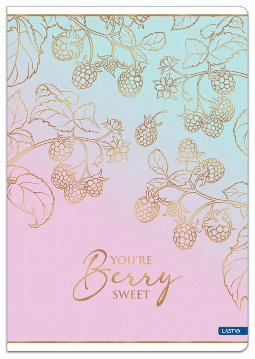 Тетрадка Lastva Berry А5, 50 листа с широки редове