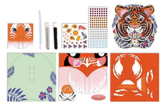 Креативен комплект Janod - Глава на тигър