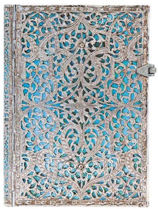 Тефтер Paperblanks - Maya Blue Midi, 13 х 18 см.