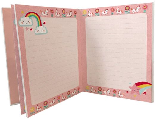 Тетрадка с ластик Janod - Лисица / Еднорог