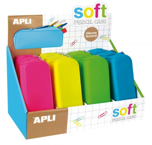 Силиконов несесер Apli, неонови цветове