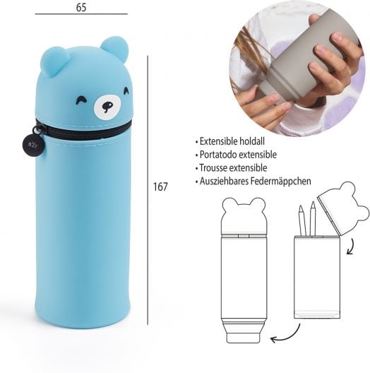 Силиконов несесер Miquelrius Back2Fun - Синя мечка