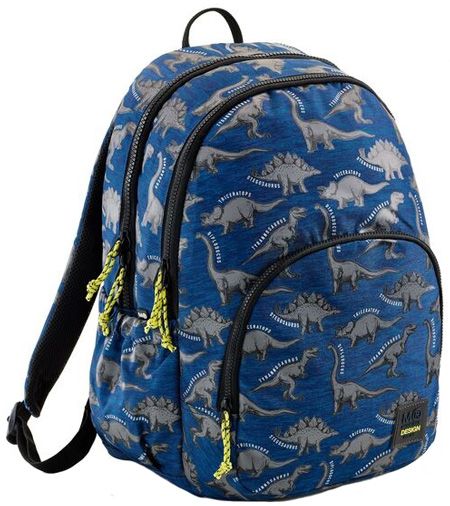 Раница Miquelrius Wild Dino с две отделения, светеща в тъмното