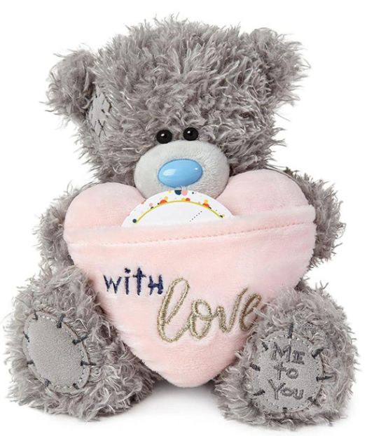 Плюшено мече Me To You с картичка - With Love