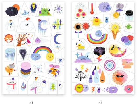 Детски татуировки Djeco - Времето