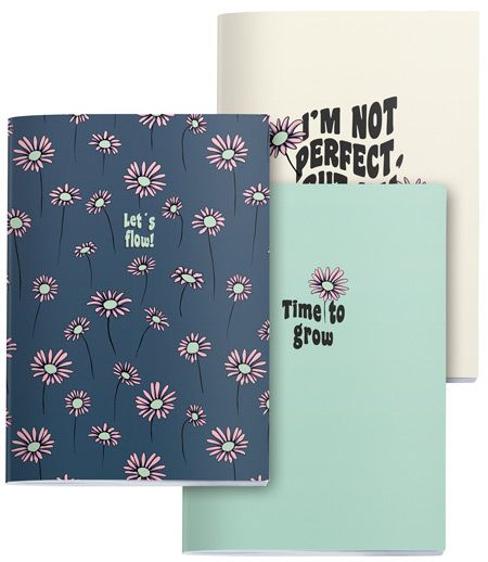 Комплект от 3 тетрадки Miquelrius Happy Daisies