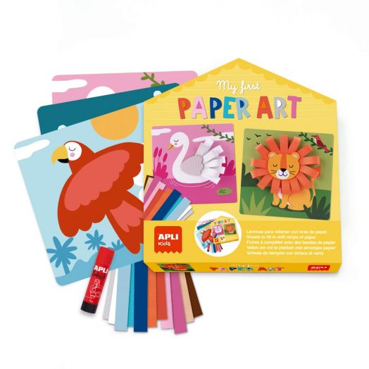 Първи творчеси комплект с хартиени бримки Apli Kids