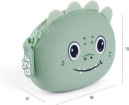 Силиконово портмоне за монети Miquelrius Back2Fun - Динозавър