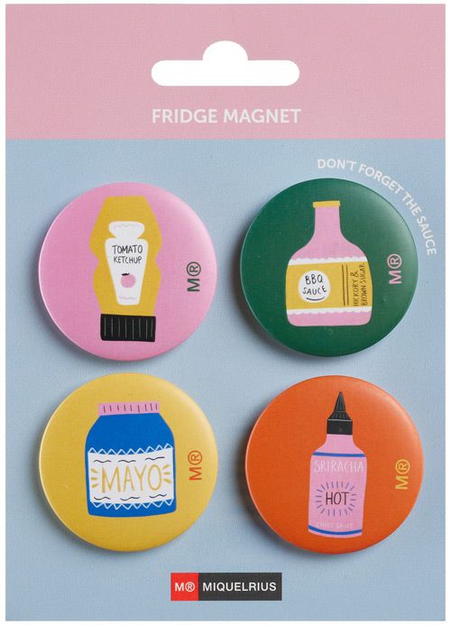 Магнити за хладилник Miquelrius Foodie Lovers, 4 бр.