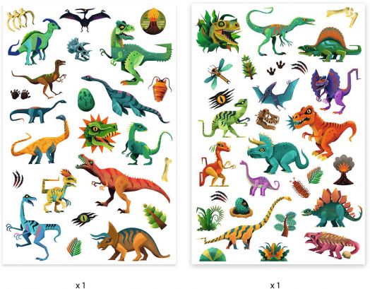 Детски татуировки Djeco - Динозаври