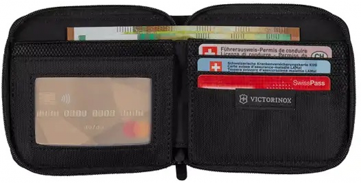 Портфейл Victorinox Zip-Around RFID, черен