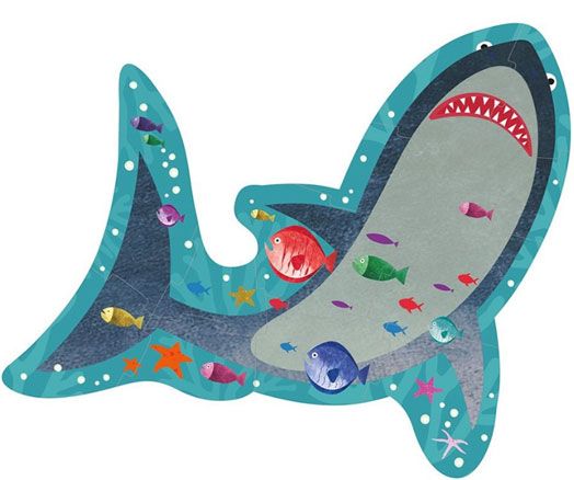 Пъзел Floss & Rock, Shark - Акула, 12 части