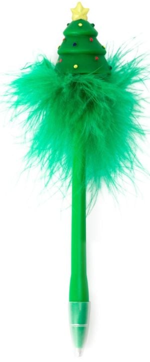 Коледна химикалка Legami - С пухче, елха