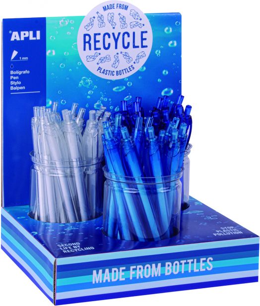 Химикалка Apli Recycle, асортимент