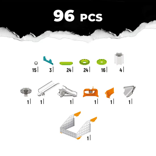 Магнитен конструктор Geomag Mechanics - Предизвикателство, 96 части